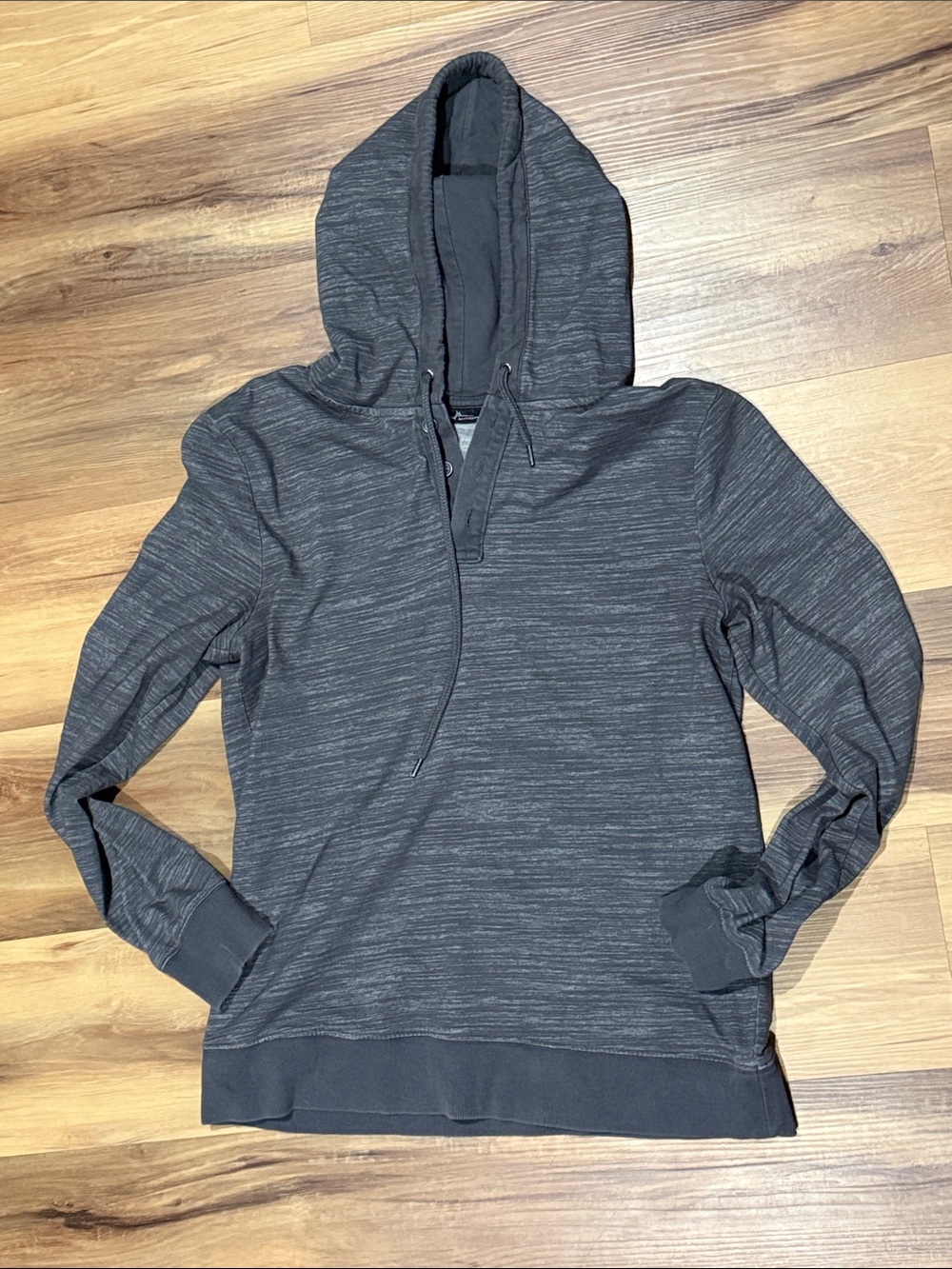 Men's Marc Anthony Dark Heather Gray Hooded Pullover Sweater